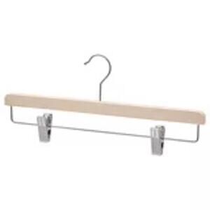 IKEA BUMERANG Solid Wood Hanger Set for Pants and Skirt Organization Set of 4